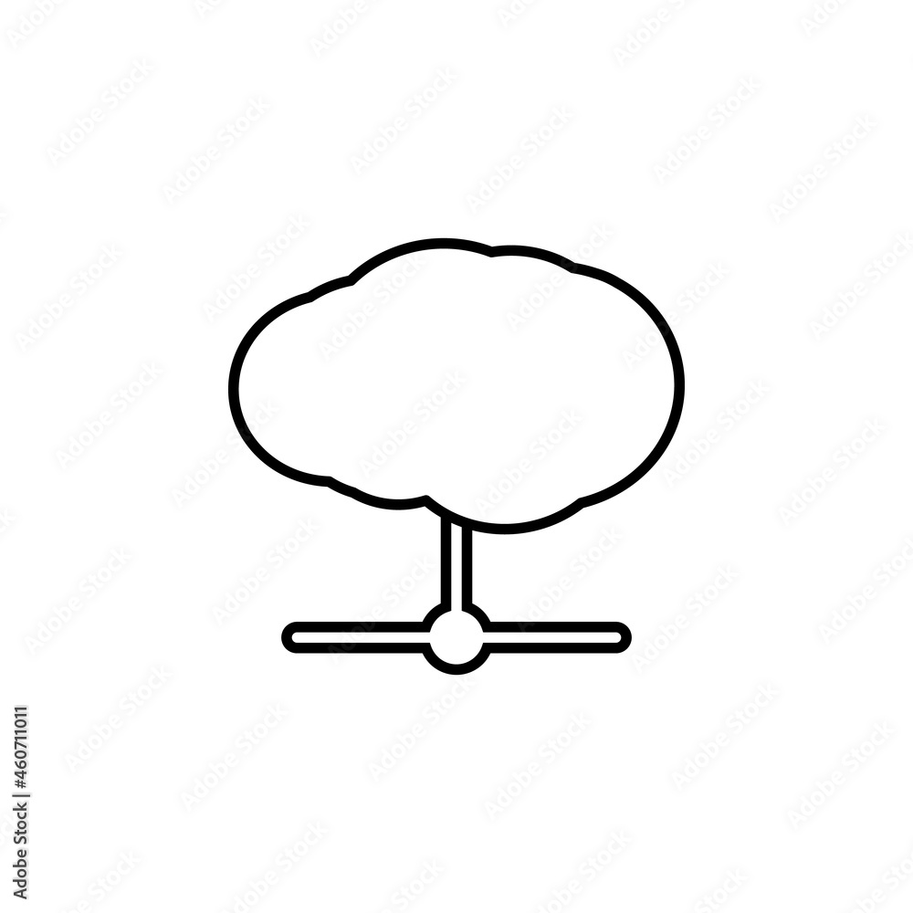 Poster data cloud, communication icon in mobile network set