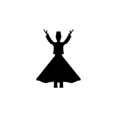 Turkish dances icon in Turkish set