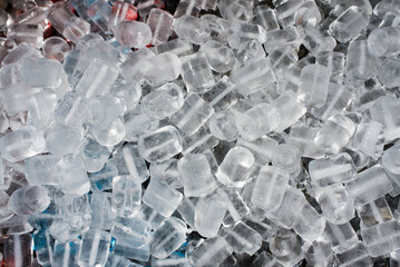 Ice cubes to cool drinks at a summer party.