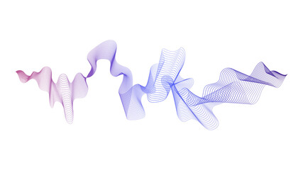 Abstract backdrop with wave gradient lines