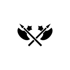 two axes icon in Vikings set