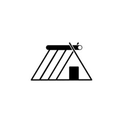 viking house icon in Vikings set
