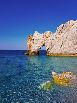 Blue sea and rocks, Lalaria beach, Skiathos, Greece