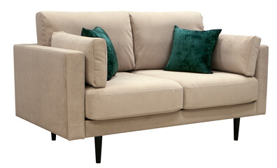 Sofa isolated on white background. Including clipping path