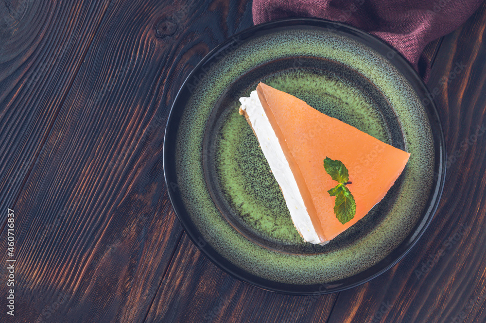 Canvas Prints Grapefruit Cheesecake