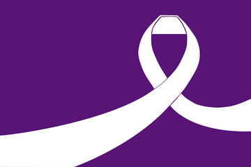 Ilustraci&oacute;n lazo para el d&iacute;a internacional contra la violencia de g&eacute;nero 25 noviembre. Feminismo, igualdad, derechos humanos.