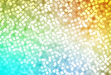 Light Blue, Yellow vector texture in rectangular style.