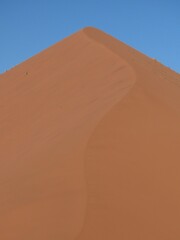 Fototapeta na wymiar Single Large Curving Dune in the Namib Desert