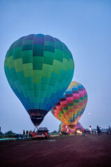 Globos aerostaticos en una mana&ntilde;a en Mexico