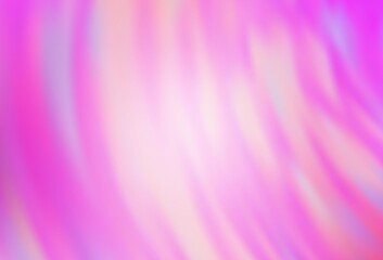 Light Pink vector blurred shine abstract template.