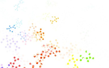 Light Blue, Yellow vector background with forms of artificial intelligence.