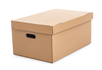 Wardrobe box on white background