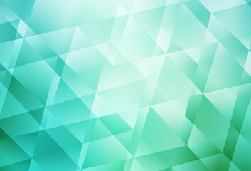 Light Green vector abstract polygonal pattern.