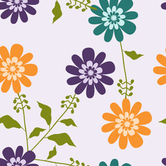 Contemporary floral and polka dot shapes collage seamless pattern set. Modern exotic design for paper, cover, fabric, interior decor and other users.