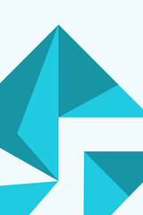 abstract, shapes tiffany blue, blue green wallpaper background vector illustration