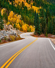 Mountain Road in Fall
