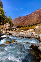 river in the mountains