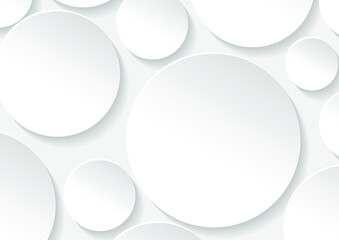 Abstract white and grey circle background texture
