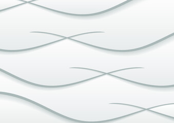 Abstract modern white and grey papercut background texture