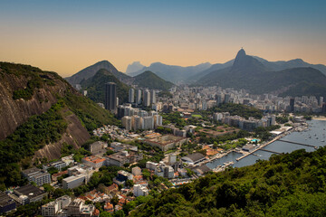 vista da cidade do rio de janeiro do morro da urca