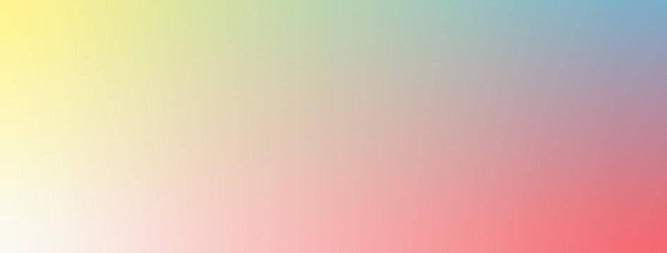 Ivory, Red, Yellow, Baby Blue Gradient Wallpaper Background Vector Illustration