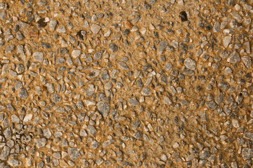 アースセメントの小さな石の床