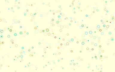 Light Multicolor vector background with bubbles.