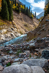 river in the mountains