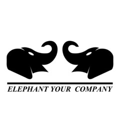 Elephant logo illustration