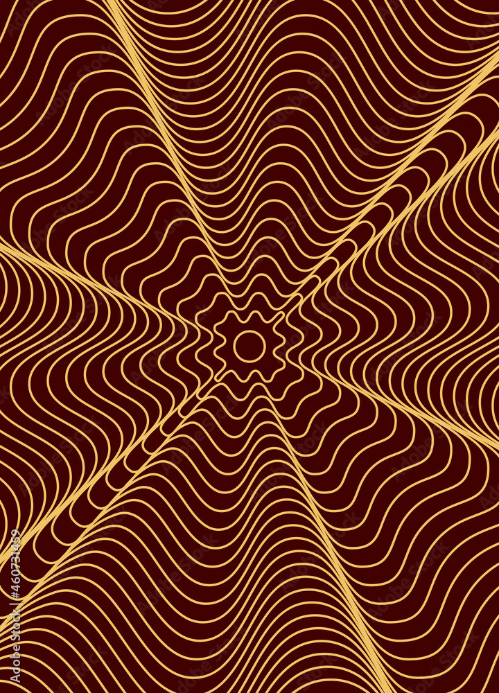 Poster abstract gradient lines brown background