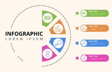 Circle Creative Diagram Business Plan Concept Infographic Element Template