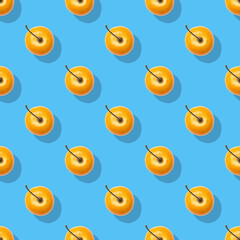 Seamless pattern with physalis. Abstract background