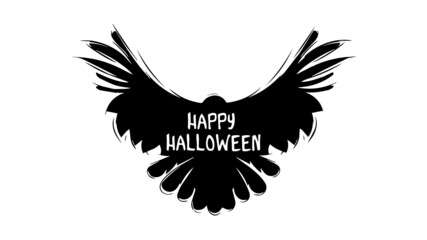 Happy Halloween crow