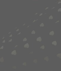 Gray abstract background and hearts.