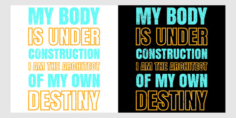 Gym typography t-shirt design.