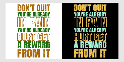 Gym typography t-shirt design.