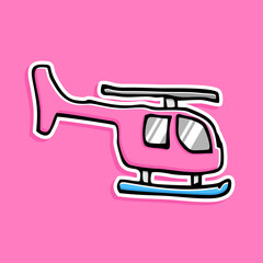 helicopter cartoon design