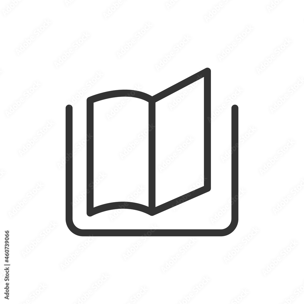 Poster vector read line icon.