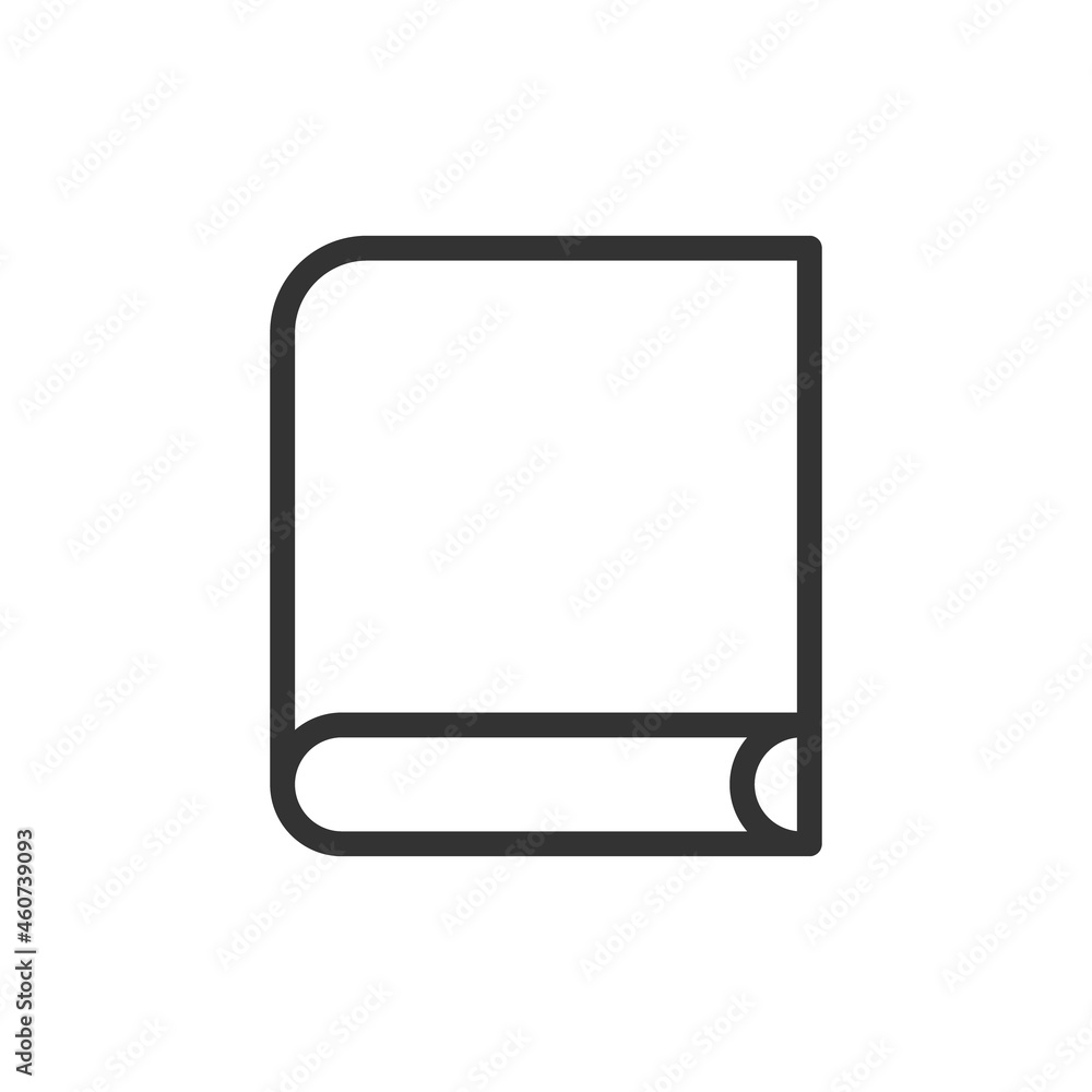 Canvas Prints reading line icon.