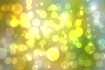 Geometric polygon background. Abstract gradient yellow green background texture with geometric pentagon or an abstract fantasy surface background. Beautiful green technology background.