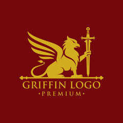 Vintage Griffin, Griffon Logo Design