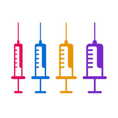 Medical Needle Icons with Various Size