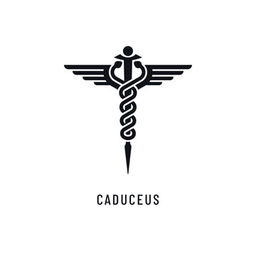 Caduceus Medical Vector Icon