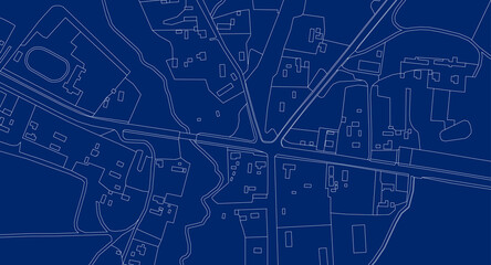 Abstract map. Urban city top view. Vector blueprint.