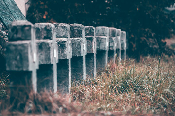 Spooky Cemetery. Halloween background