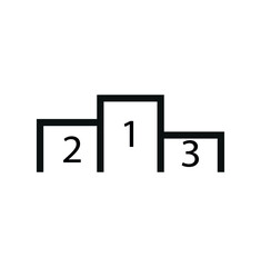 Simple prize or decoration icon, on white background