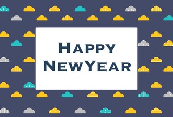 北欧風 松の年賀状