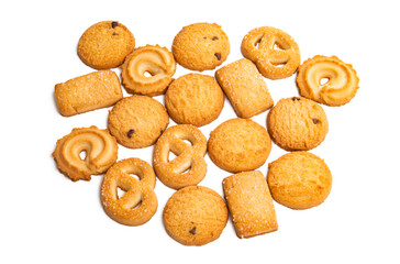 butter cookies isolated