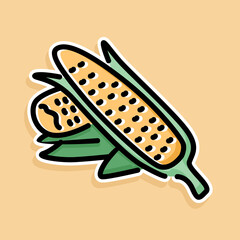 corn cartoon design