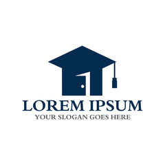 education door logo , library logo